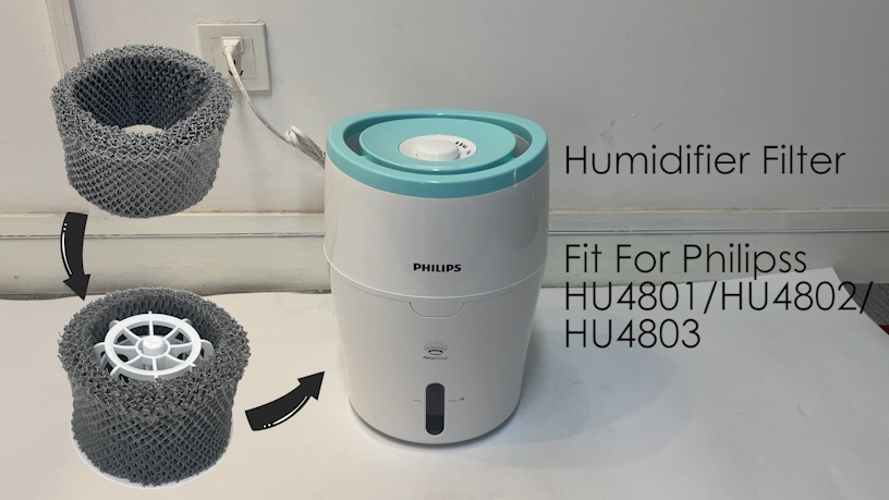 フィリップス HU4801 HU4802 HU4803 加湿器部品と互換性のあるブラック Hepa フィルター空気加湿器